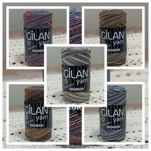 GİLAN %70 PAMUK % 30 ŞEFFAF SİMLİ DEGREDE EL ÖRGÜ İPİ