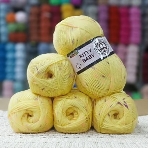 5 adet (500) gr Ören Bayan KITTY BABY Benekli  Bebe İpi  