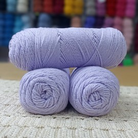 400-420 gr SİMLİ Amerikan Sarım Ebruli El Örgü İpi - Lila 