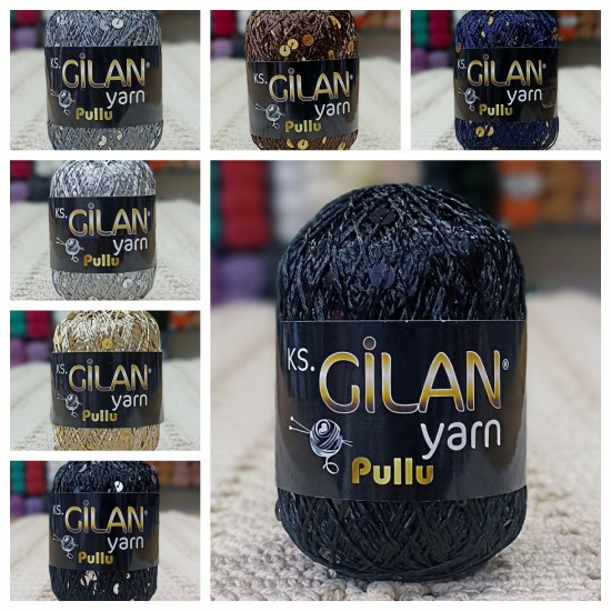 GİLAN %80 VİSKON %20 PAYET PULLU EL ÖRGÜ İPİ