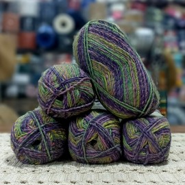 500 gr  %20 Yün  İhraç Fazlası El Örgü İpi Ebruli