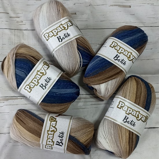 Papatya Batik Ebruli 5'Li Paket