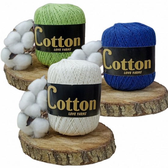 100 gr Cotton Love Yarns %100 Brezilya Saf Pamuk