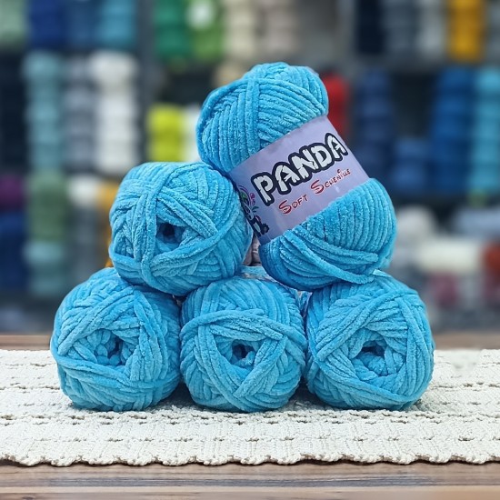5 adet (500 gr) PANDA Soft Chenille Kadife  