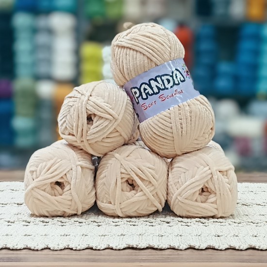 5 adet (500 gr) PANDA Soft Chenille Kadife  