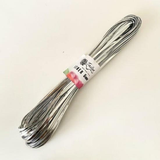 Re Tailor Leather Çin Düğümü Parlak Metalik Yassı Deri El Örgü İpi 5 mm