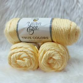 430-450 gr Yarn Bee Parlak Kordon Büklüm İhraç Fazlası El Örgü İpi - Sarı