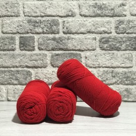550-600 gr AMERİKAN SARIM EL ÖRGÜ İPİ - Kırmızı