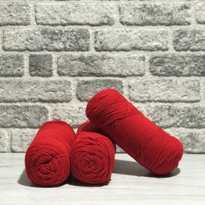550-600 gr AMERİKAN SARIM EL ÖRGÜ İPİ - Kırmızı