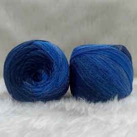 400 gr %20 Yünlü Zincir Büklüm Ebruli Cake İhraç Fazlası El Örgü İpi 