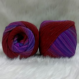 400 gr %20 Yünlü Zincir Büklüm Ebruli Cake İhraç Fazlası El Örgü İpi 