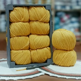 500 gr 10 Adet %75 Wool İhraç Fazlası Hare Melanjlı El Örgü İpi - Pastel Sarı