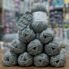 50 gr 10 Adet  Hobbi SUMMER CLOUD %66 Cotton ( Pamuk ) Mermer Efekt İhraç Fazlası El Örgü İpi - Gri 50 gr 10 Adet  Hobbi SUMMER CLOUD %66 Cotton ( Pamuk ) Mermer Efekt İhraç Fazlası El Örgü İpi - Gri
