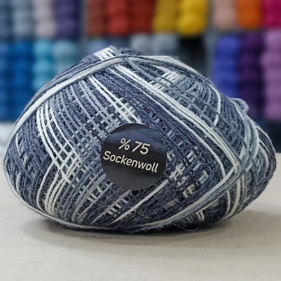 90-100 gr SockenWolle %75 Yünlü İhraç Fazlası El Örgü İpi -Çorap İpi