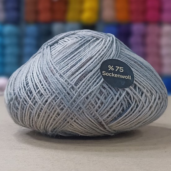 90-100 gr SockenWolle %75 Yünlü İhraç Fazlası El Örgü İpi -Çorap İpi
