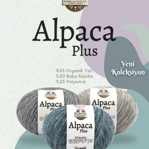 Etrofil Alpaca Plus %20 Baby Alpaca El Örgü İpliği 50 gr