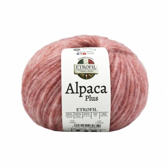 Etrofil Alpaca Plus %20 Baby Alpaca El Örgü İpliği 50 gr