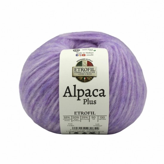Etrofil Alpaca Plus %20 Baby Alpaca El Örgü İpliği 50 gr