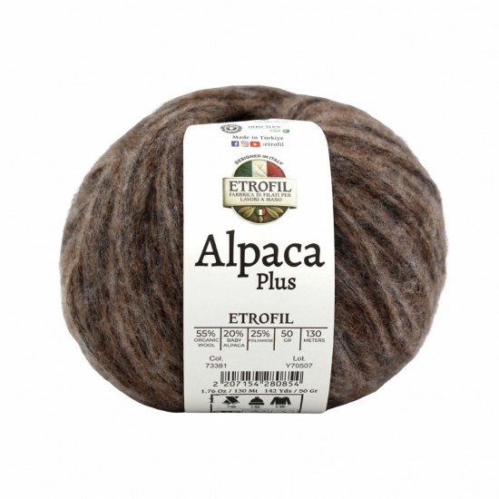 Etrofil Alpaca Plus %20 Baby Alpaca El Örgü İpliği 50 gr