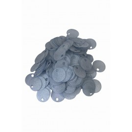 Yarı Saydam Çanta Süsleme Pulu 20 mm (20 gr) Gri