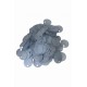 Yarı Saydam Çanta Süsleme Pulu 20 mm (20 gr) Gri