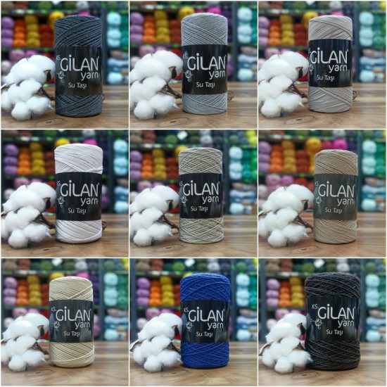 GİLAN SUPRA SU TAŞI METALİK EFEKTLİ EL ÖRGÜ İPİ