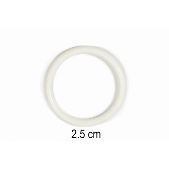 Plastik Beyaz Lif,Başlama,Peçetelik Halkası 1 Adet Küçük 2,5 cm