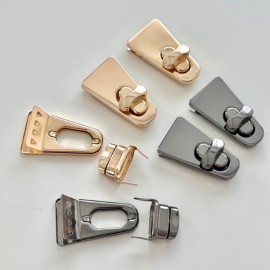 Metal Üçgen Çanta Cüzdan Kilidi ( Uzunluk 5 cm)