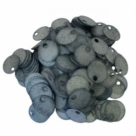 Yarı Saydam Çanta Süsleme Pulu 20 mm (20 gr) Füme