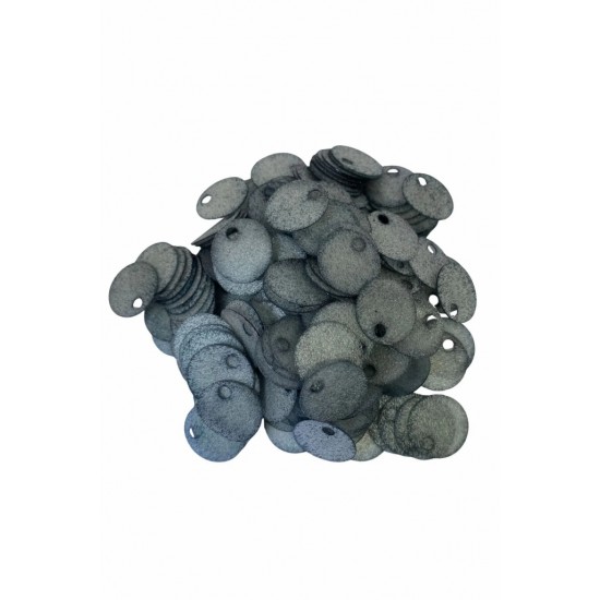 Yarı Saydam Çanta Süsleme Pulu 20 mm (20 gr) Füme