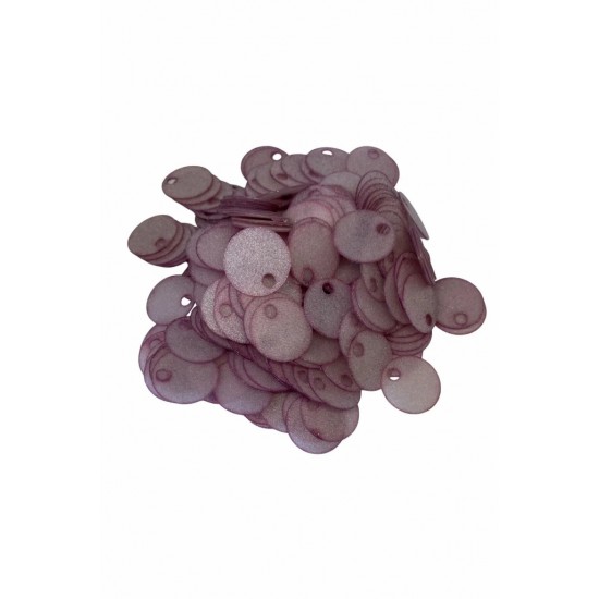 Yarı Saydam Çanta Süsleme Pulu 20 mm (20 gr) Gül Kurusu