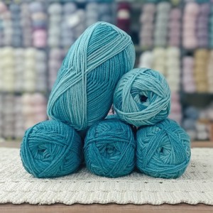 450 - 500 gr İhraç Fazlası Large Batik Ebruli El Örgü İpi 