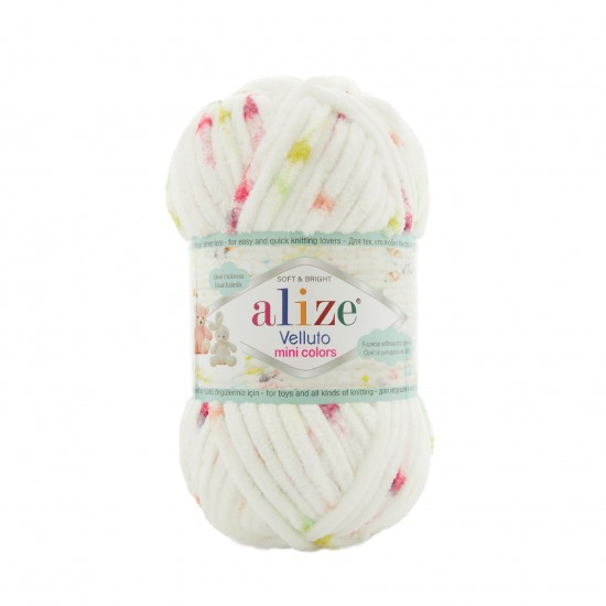 Alize Velluto Mini Colors El Örgü İpi