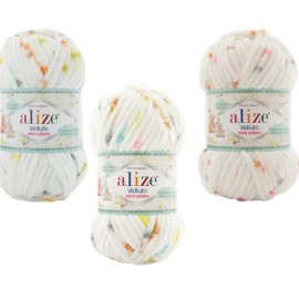 Alize Velluto Mini Colors El Örgü İpi
