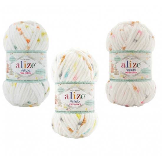 Alize Velluto Mini Colors El Örgü İpi