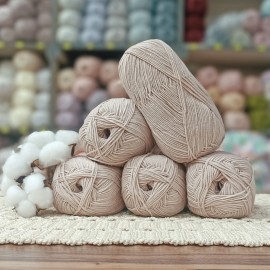 500 gr Gold Life Cotton %50 Pamuk El Örgü İpi - Ten Pudra