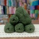 450 - 500 gr %75 Wool ( Yün ) İhraç Fazlası El Örgü İpi - Hareli Asker Yeşili