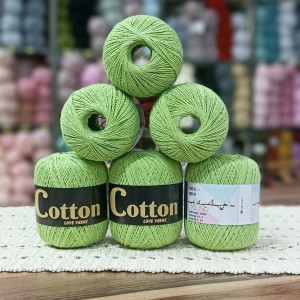 6 Adet (600) gr Cotton Love Yarns %100 Brezilya Saf Pamuk - Fıstık