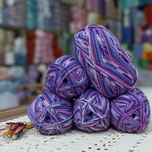 500 gr TRENDWOOL %70 Yün İhraç Fazlası El Örgü İpi -  Ebruli