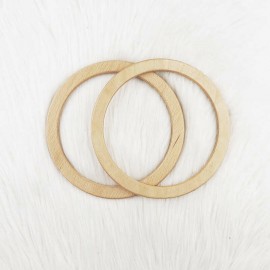 ŞİRİN AHŞAP ÇANTA SAPI YUVARLAK MODEL 17,5 CM - 674 NATURAL