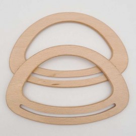 ŞİRİN AHŞAP ÇANTA SAPI OVAL KÖPRÜLÜ MODEL 20 CM - 681 NATURAL