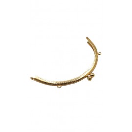 20.5 cm  ÇANTA SAPI KENARI DELİKLİ DESENLİ - GOLD