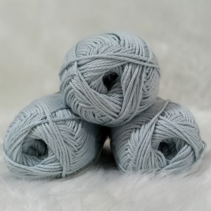 300 gr %100 Alman Cotton Knit and Crochet El Örgü İpi - Buz Mavi