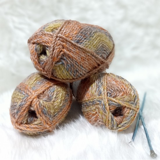 300 gr  TRENDWOOL Carousel İnce Spaghetti Ebruli El Örgü İpi 