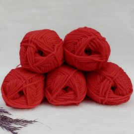 500 gr TRENDWOOL %70 Yün ( Superwash ) İhraç Fazlası El Örgü İpi -  Kırmızı