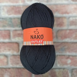 450-500 gr Mega Boy Siyah İhraç Fazlası El Örgü İpi 