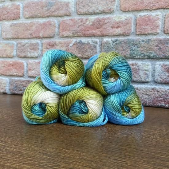 450-500 gr İhraç Fazlası Lüks Ebruli El Örgü İpi