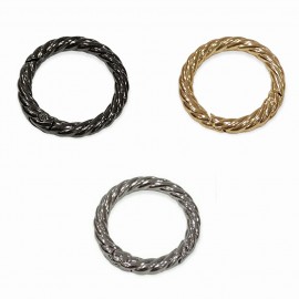 Metal Yaylı Burgu Model Çanta ve Makrome Anahtarlık  Kancası ( 1 Adet ) 3,5 cm