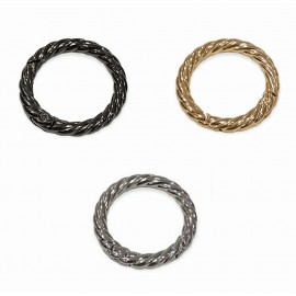 Metal Yaylı Burgu Model Çanta ve Makrome Anahtarlık  Kancası ( 1 Adet ) 3,5 cm
