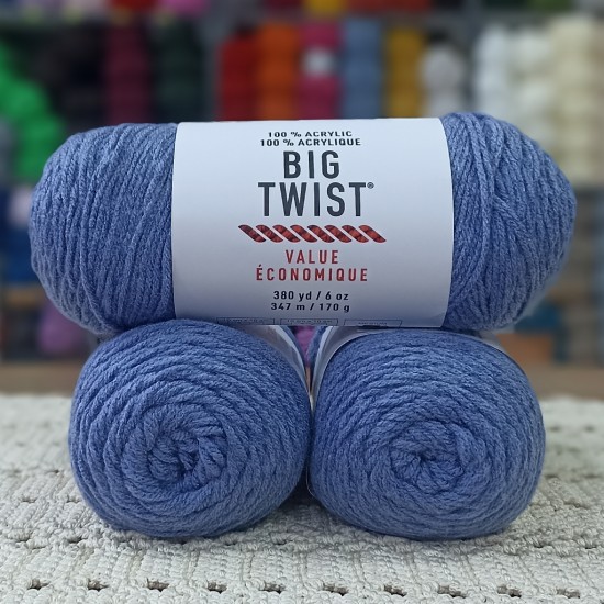 550-600 gr AMERİKAN SARIM EL ÖRGÜ İPİ - Melanjlı Denim